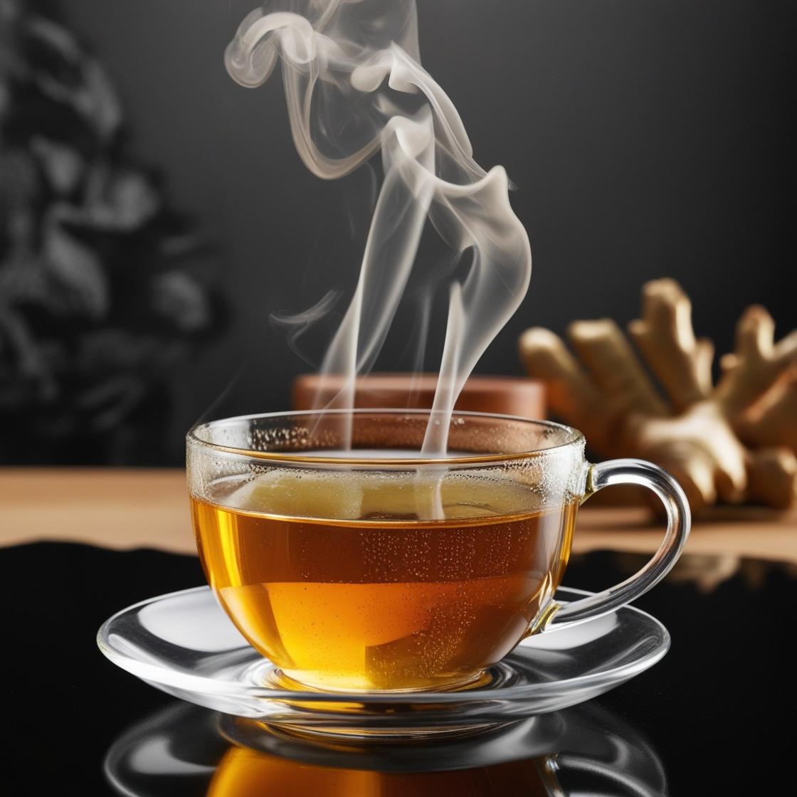 Frischer Zitronen-Ingwer-Tee