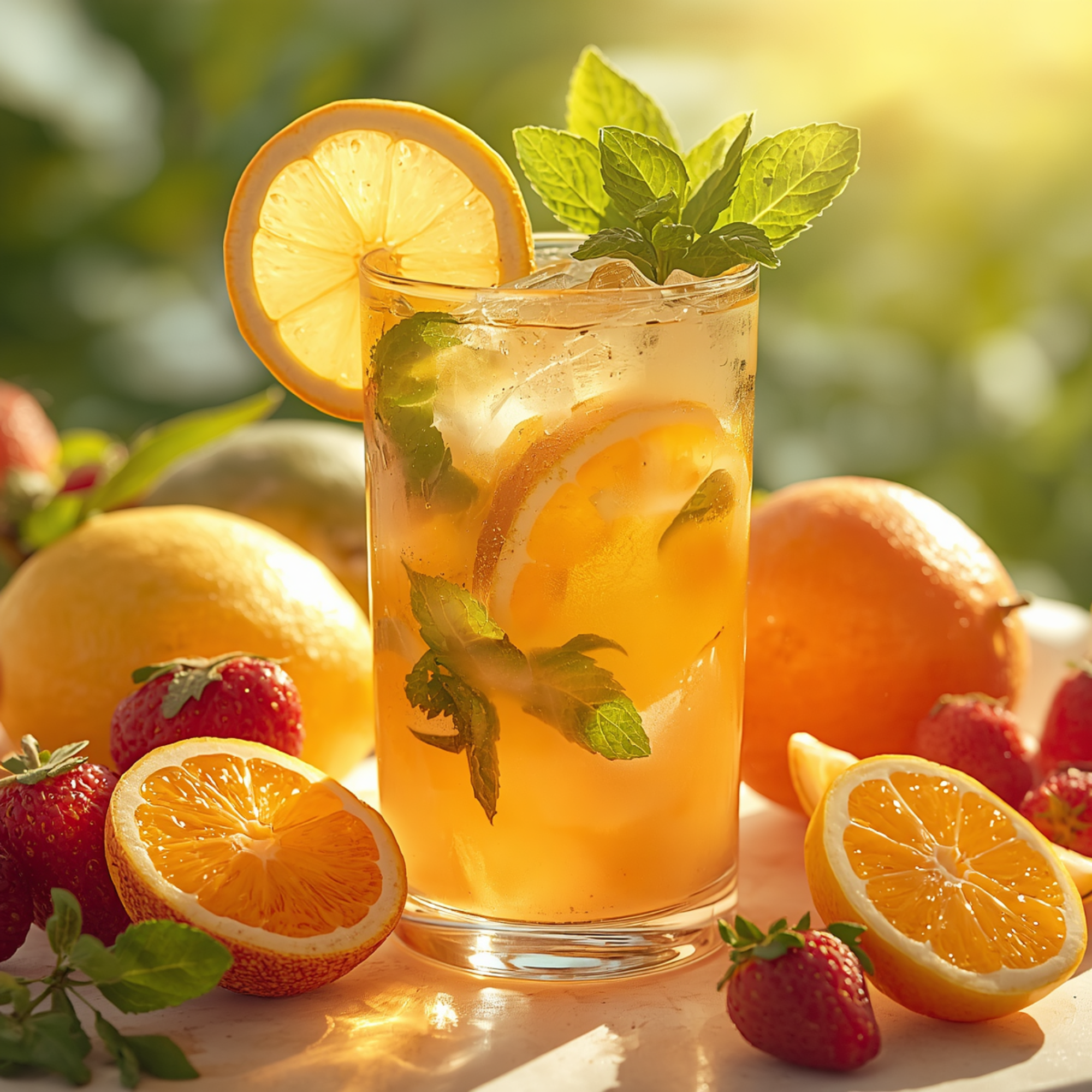 Homemade IceTea Lemon Mandarine