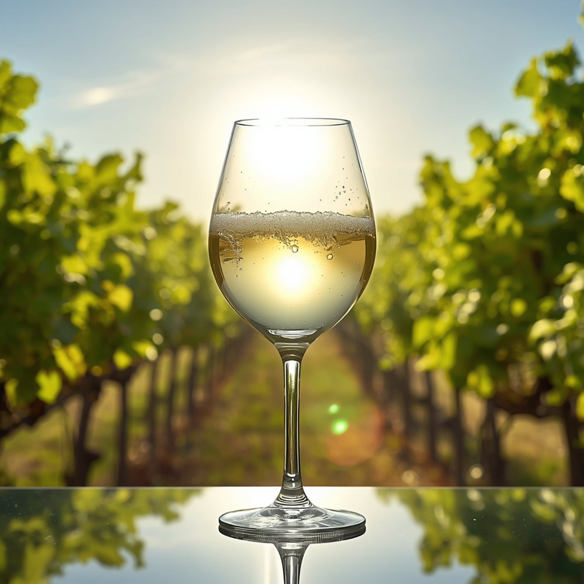 Glas Weißwein
